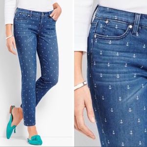 TALBOTS Denim Flawless Slim Ankle  Curvy Anchor